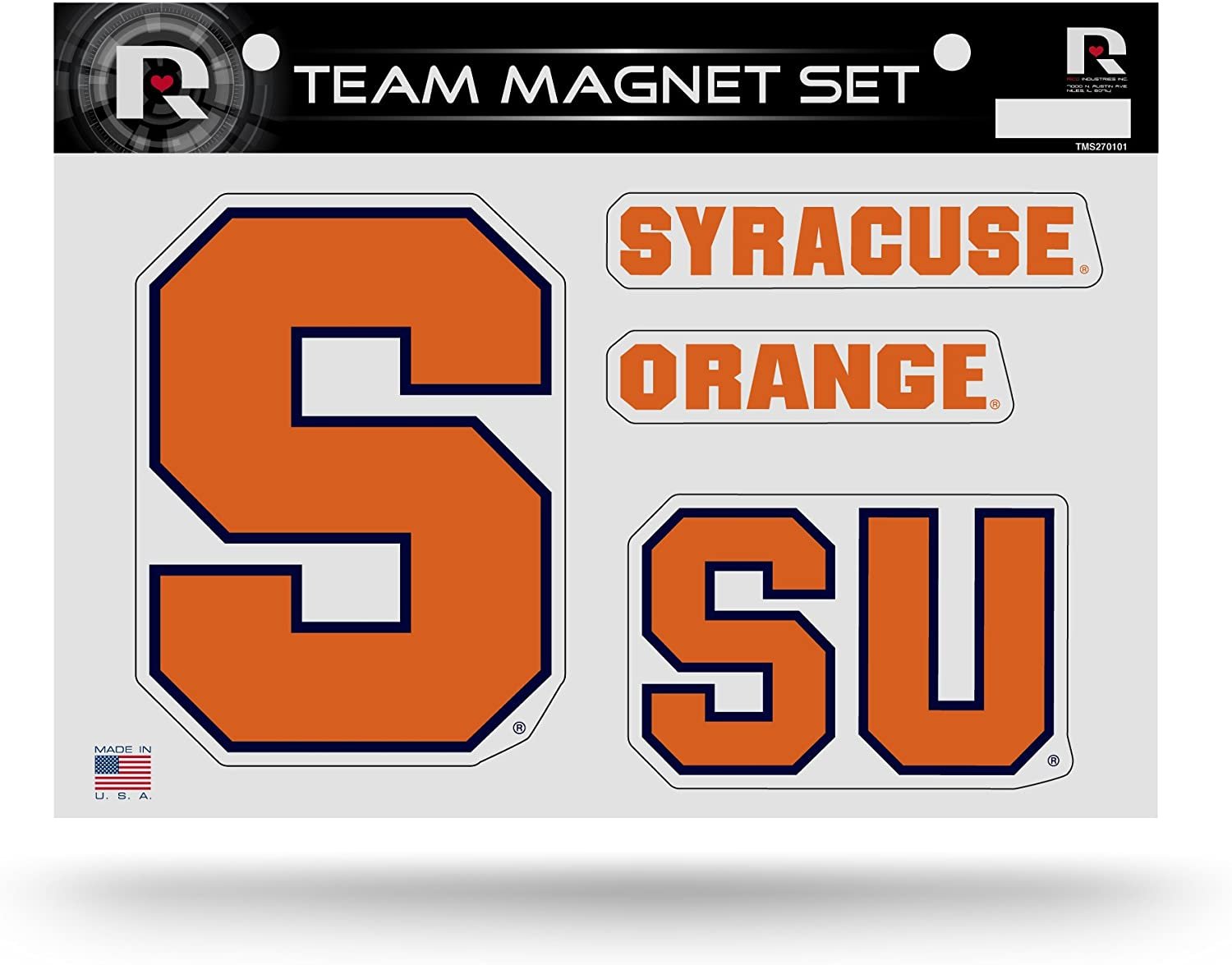 Syracuse University Orange Multi Magnet Sheet Shape Cut 8x11 Inch