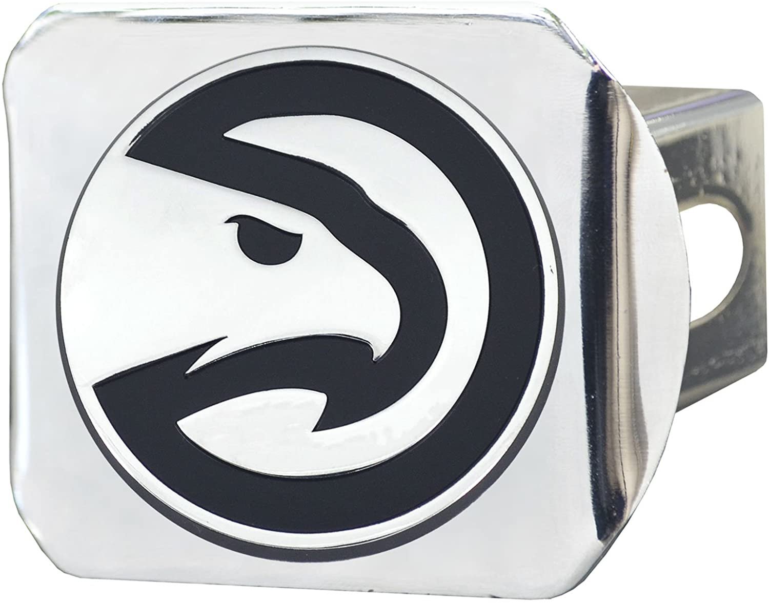 Atlanta Hawks Hitch Cover Solid Metal with Raised Chrome Metal Emblem 2" Square Type III
