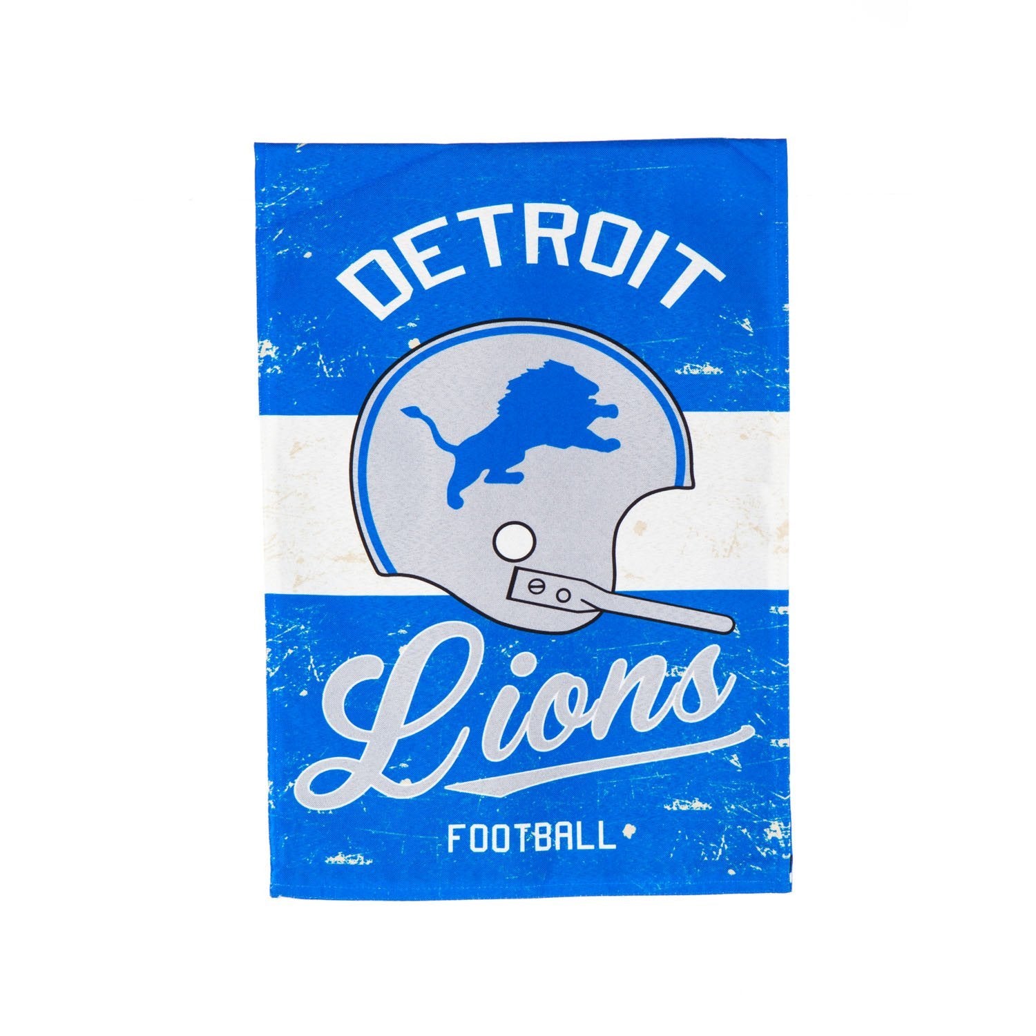 Detroit Lions Premium Double Sided Garden Flag Banner, Vintage Design, Linen, 13x18 Inch, Outdoor, Display Pole Sold Separately