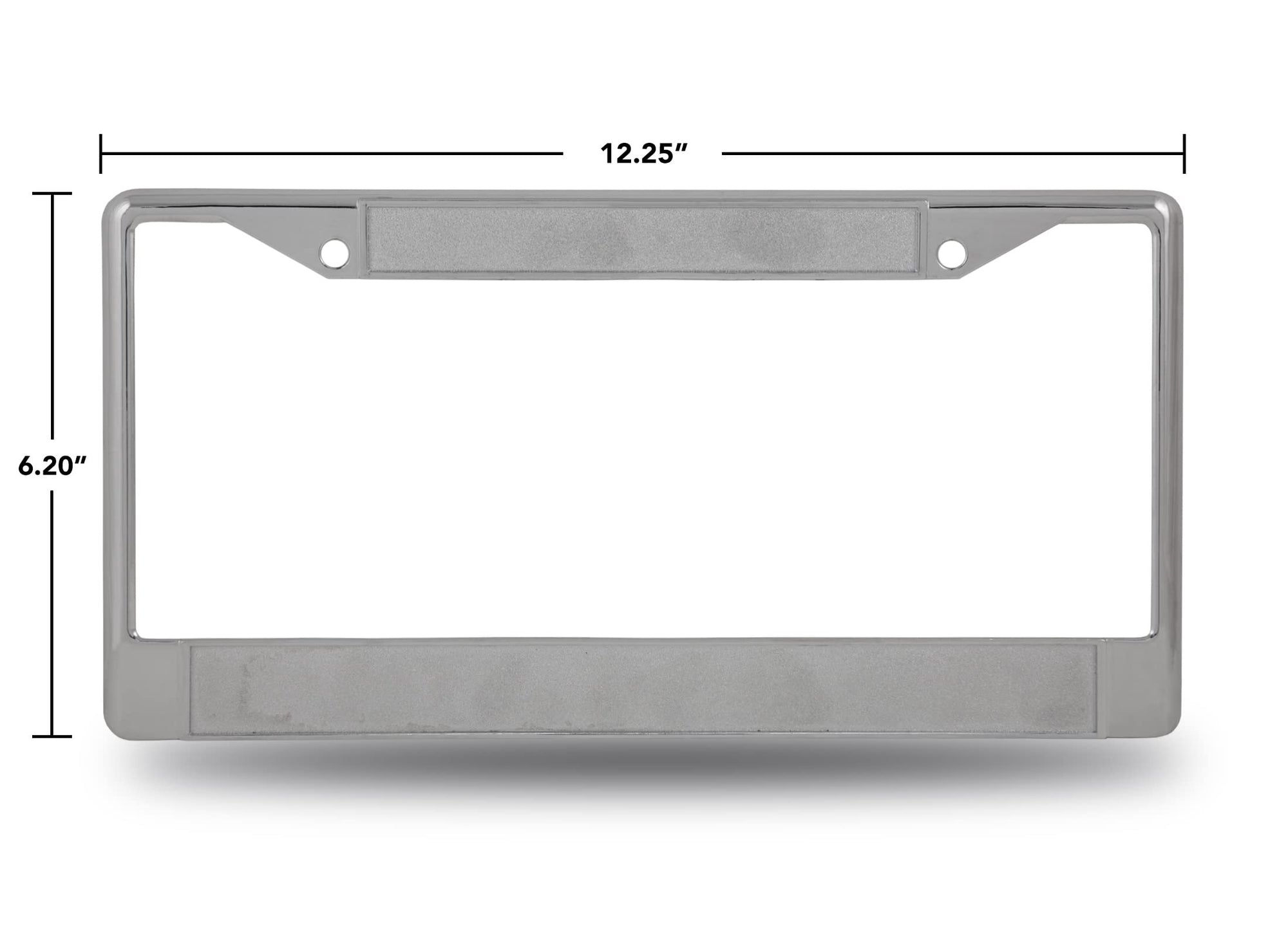 University of Northern Iowa Panthers Chrome Metal License Plate Frame Tag Cover, 6x12 Inch, Pre-Drilled Holes, Officially Licensed