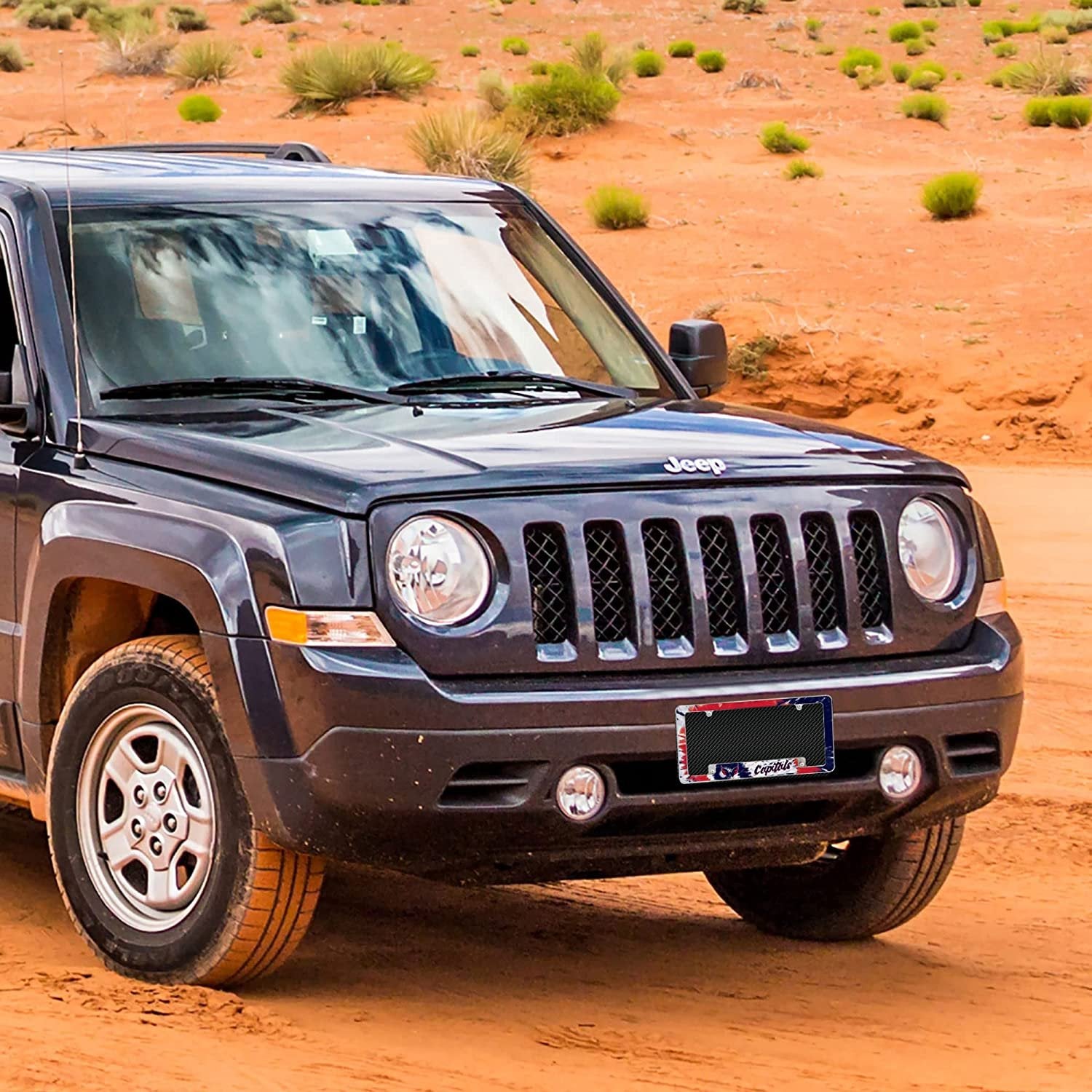 Washington Capitals Metal License Plate Frame Chrome Tag Cover Tie Dye Design 6x12 Inch