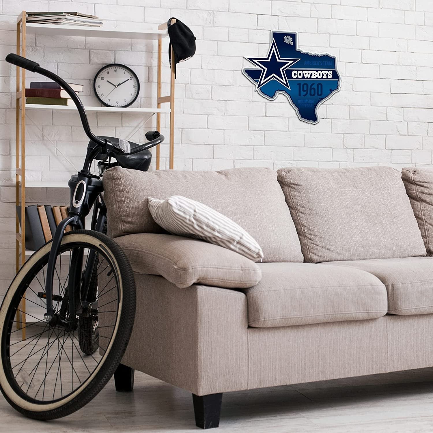 Dallas Cowboys Pennant State Shape 18 Inch Soft Felt