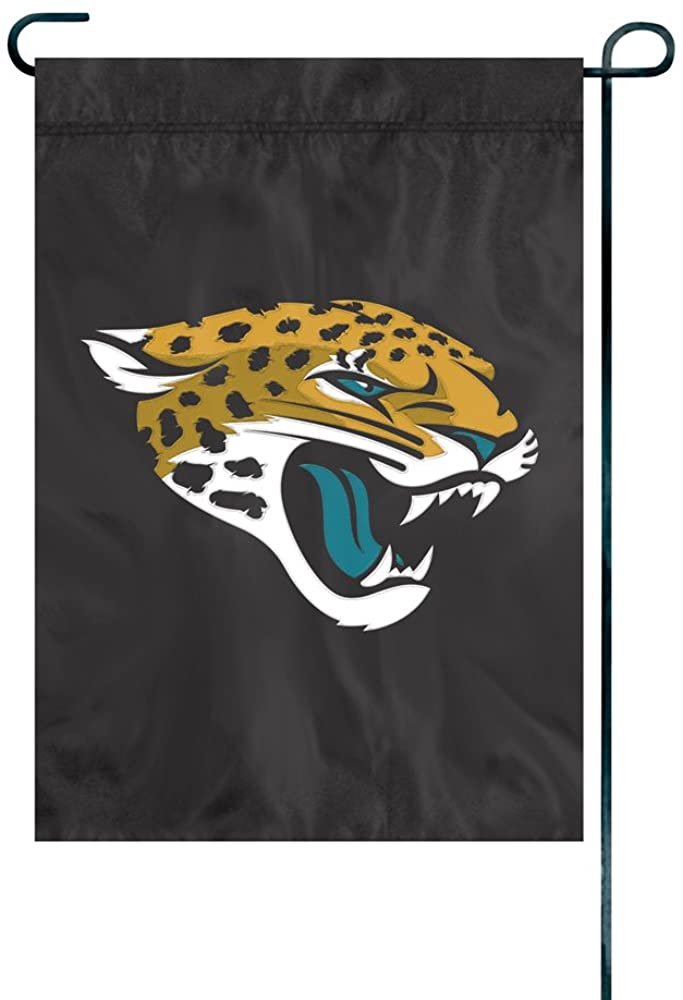 Jacksonville Jaguars Premium Garden Flag Banner Applique Embroidered 12.5x18 Inch