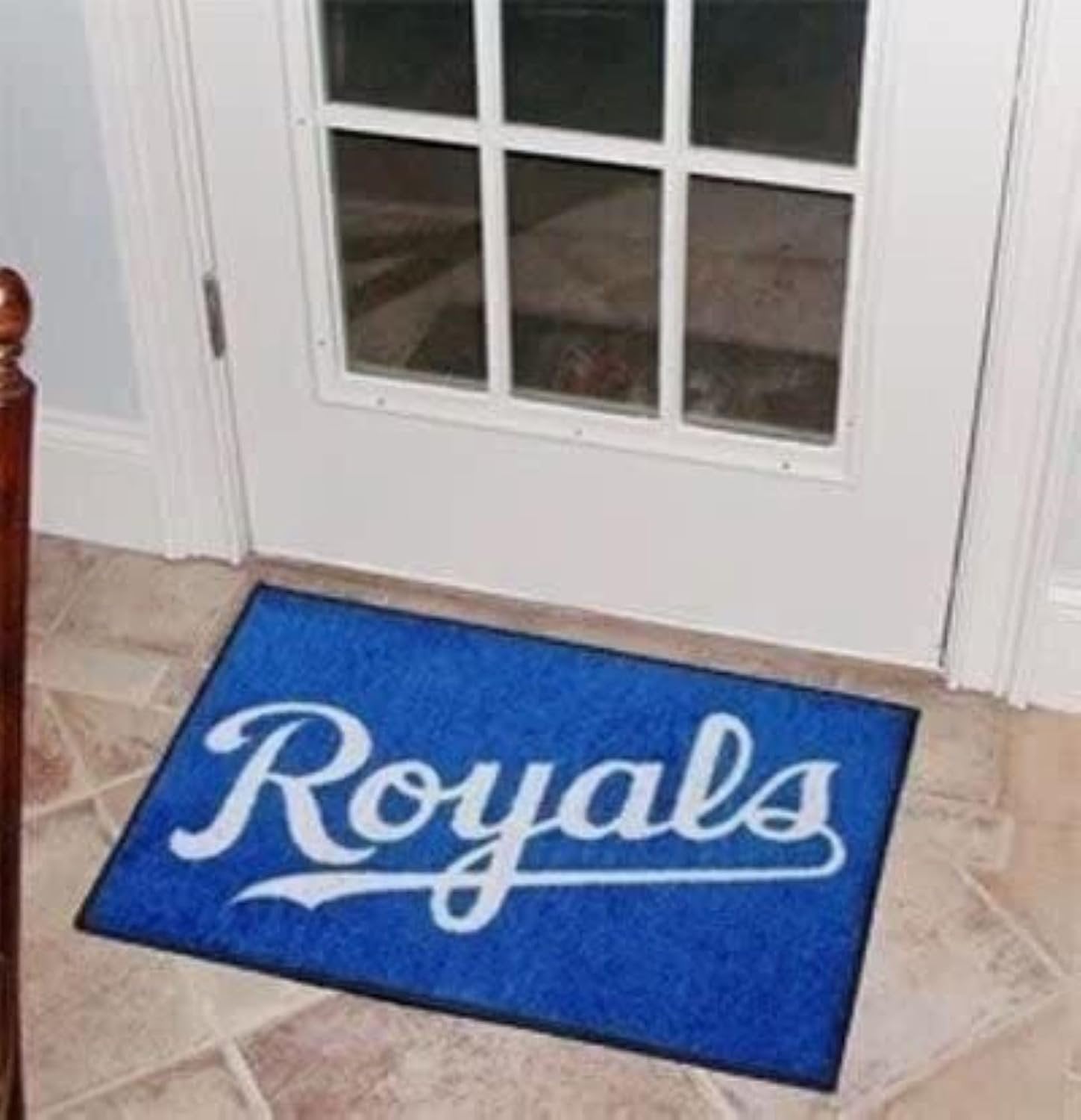 Kansas City Royals Floor Mat Area Rug, 20x30 Inch, Nylon, Anti-Skid Backing, Officially Licensed