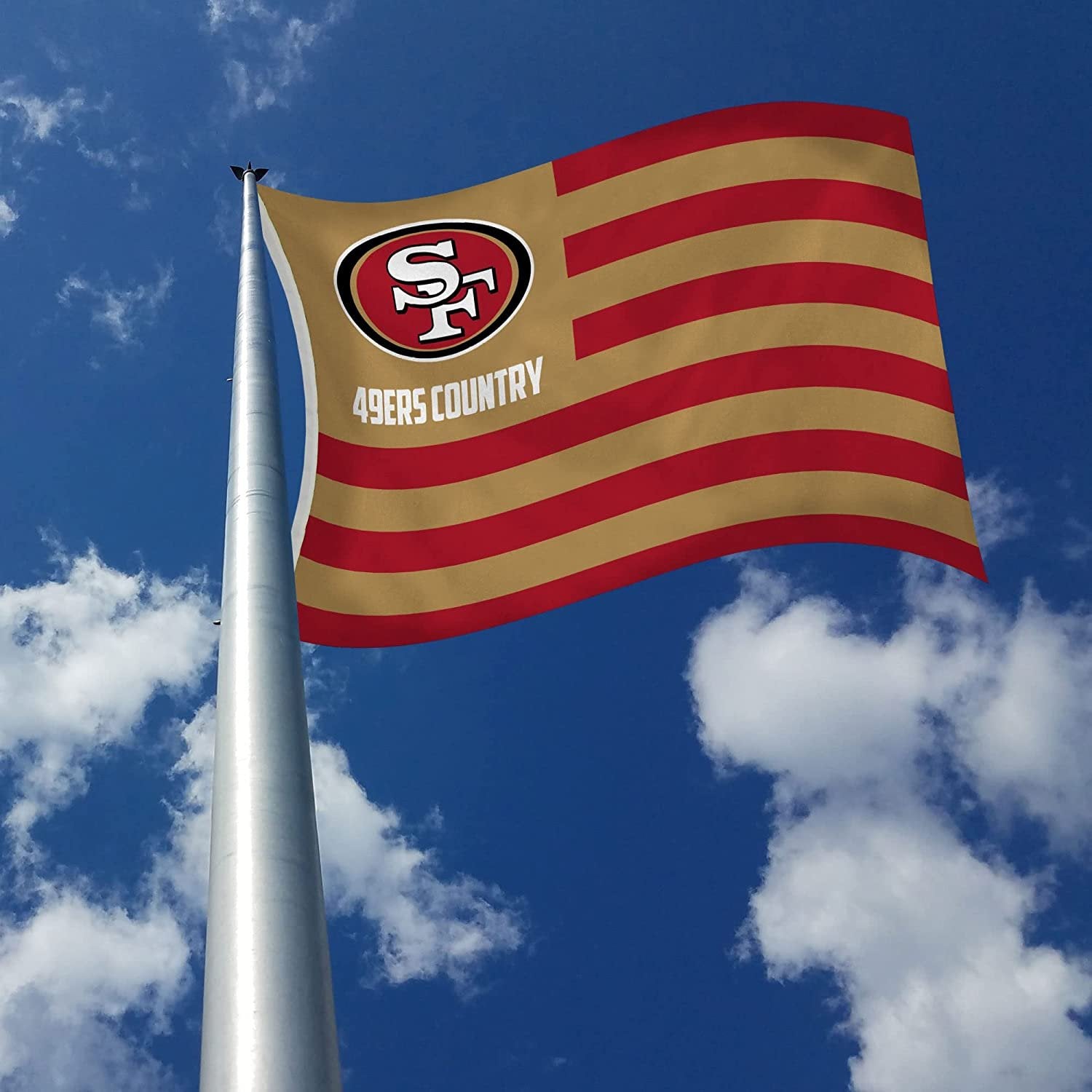 San Francisco 49ers 3x5 Flag Banner Country Design Indoor Outdoor Single Sided