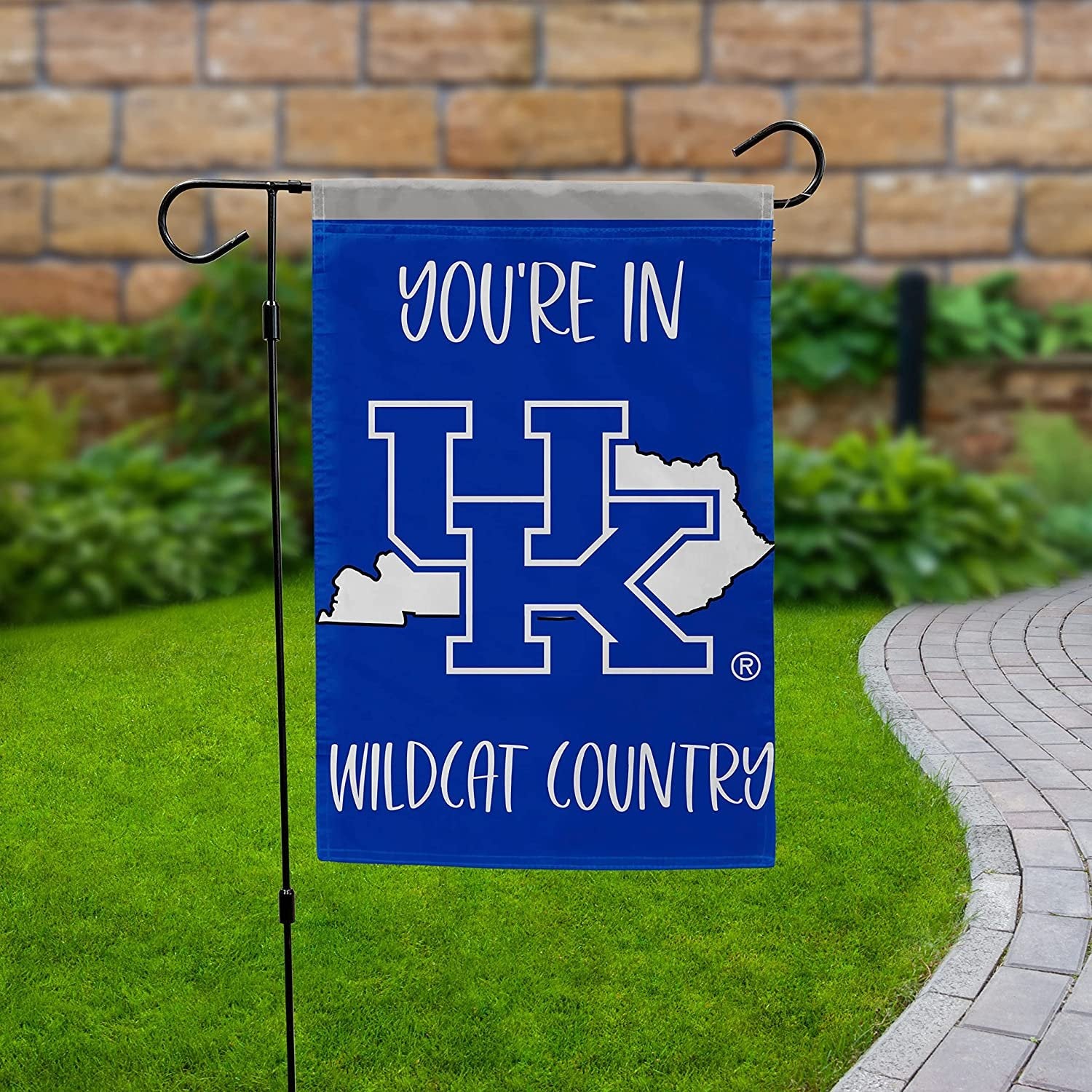 University of Kentucky Wildcats Double Sided Garden Flag Banner 12x18 Inch Country Design