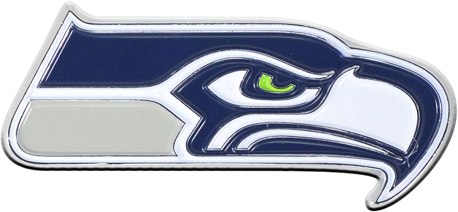 Seattle Seahawks Color Auto Emblem Solid Metal