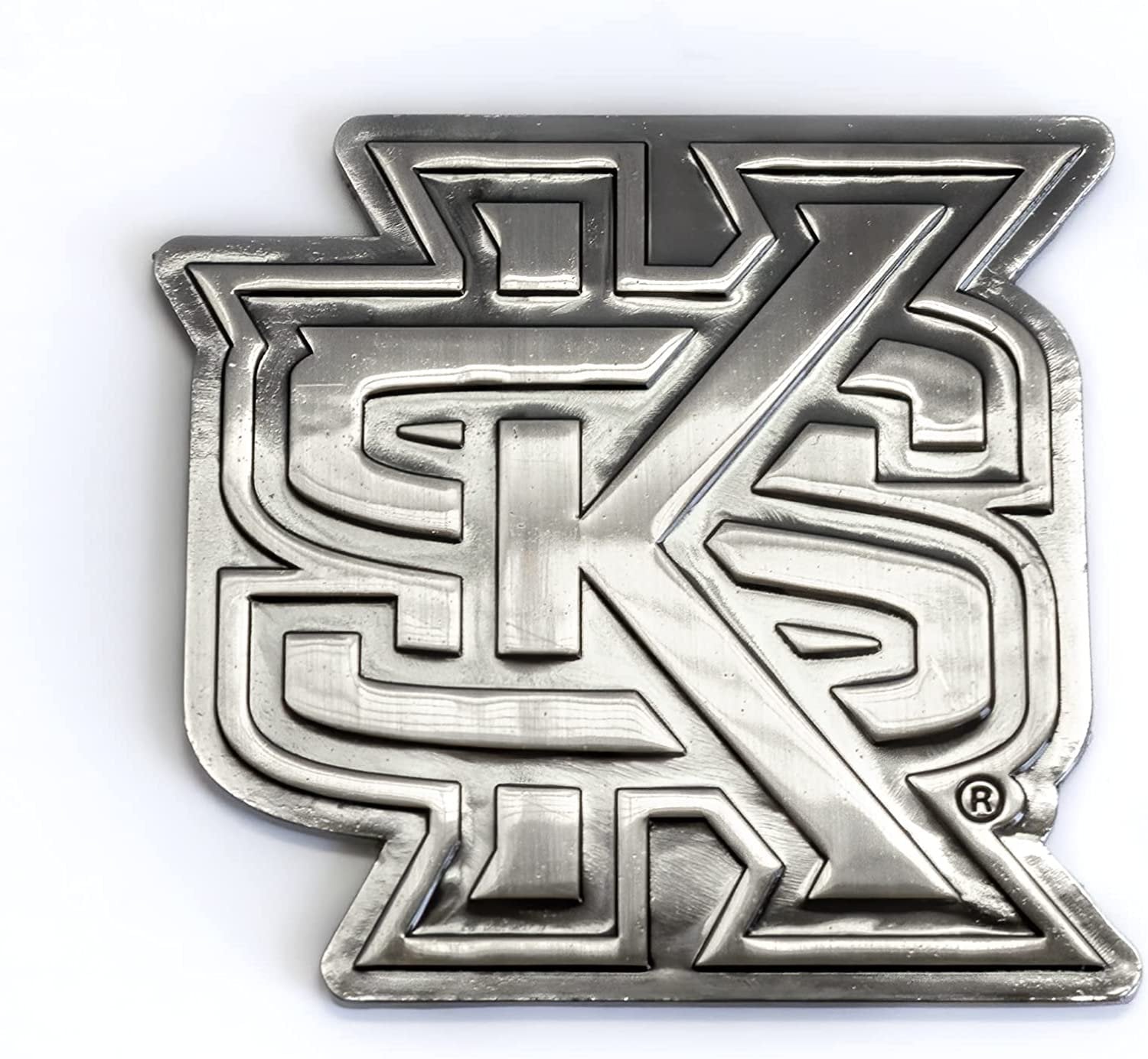 Tennessee Titans Solid Metal Auto Emblem Antique Nickel Design