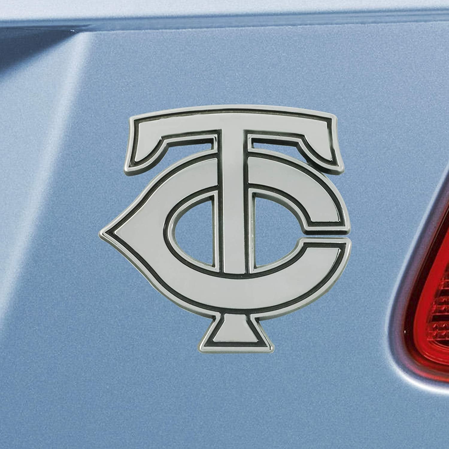 Minnesota Twins Solid Metal Raised Auto Emblem Decal Adhesive Backing