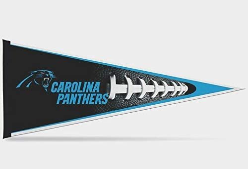Carolina Panthers Soft Felt Pennant, Primary Design, 12x30 Inch, Easy To Hang