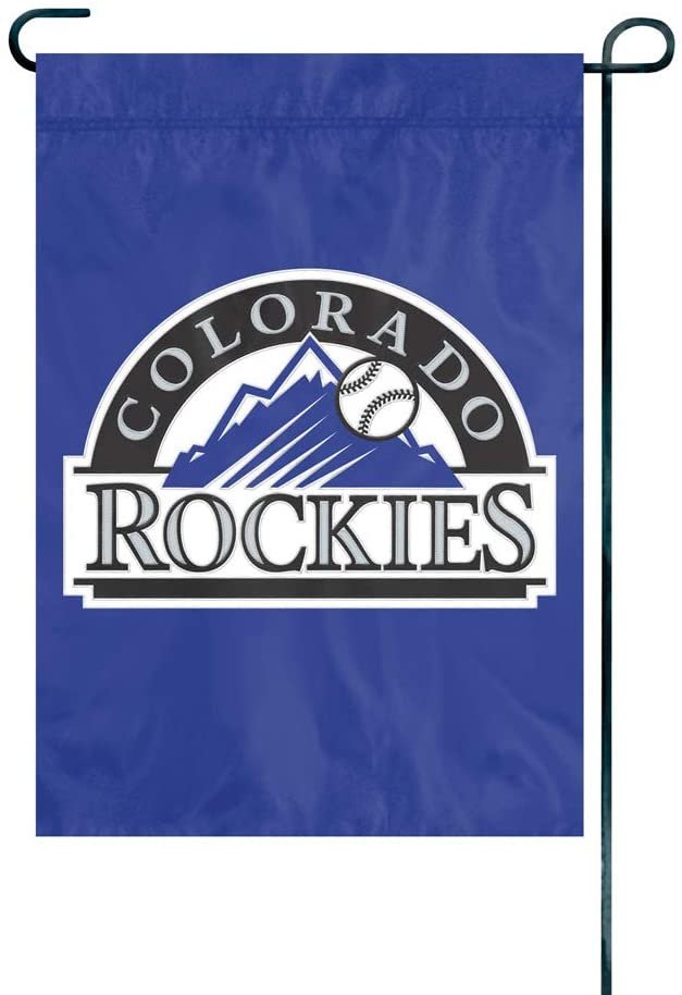 Colorado Rockies Premium Garden Flag Banner Applique Embroidered 12.5x18 Inch