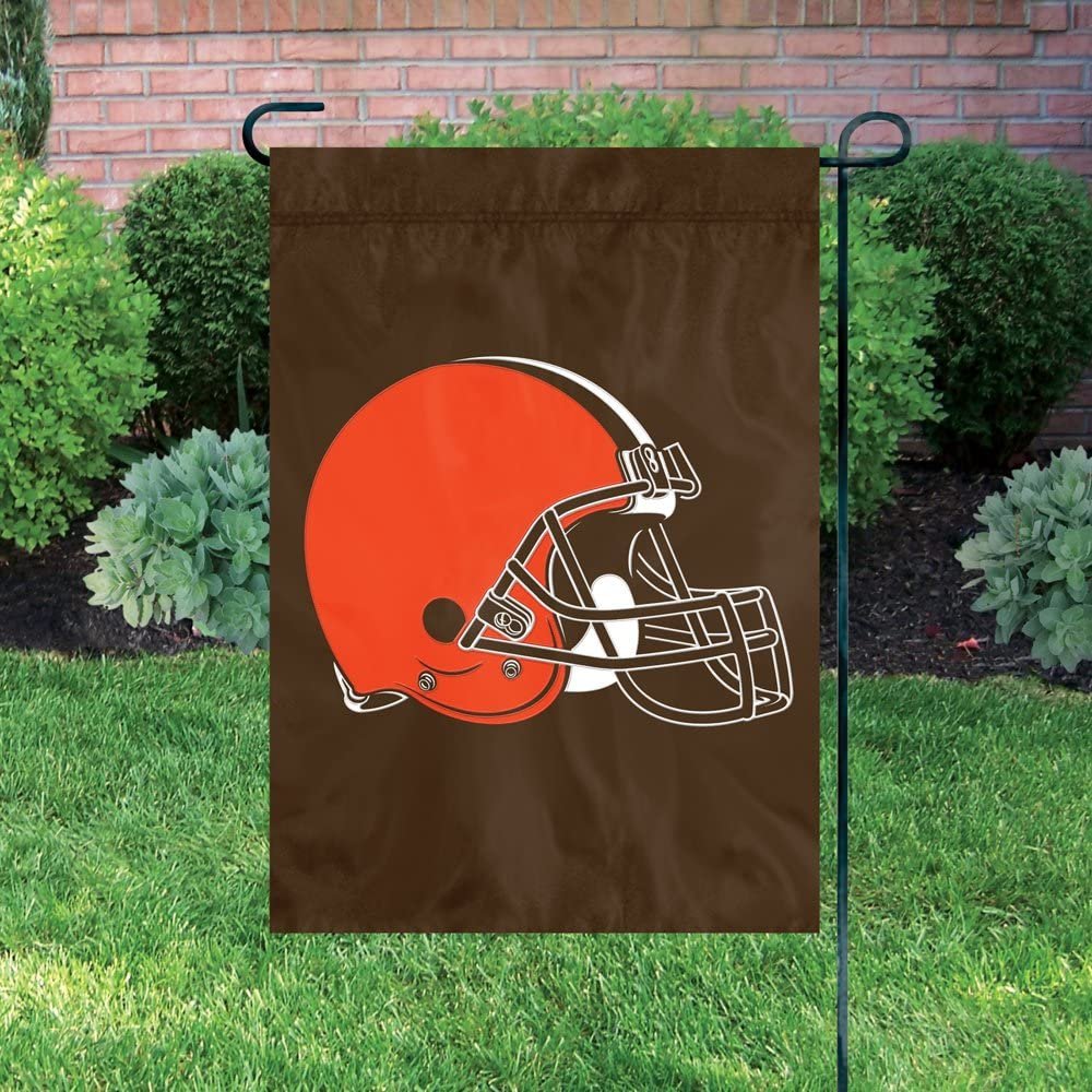 Cleveland Browns Premium Garden Flag Banner Applique Embroidered 12.5x18 Inch