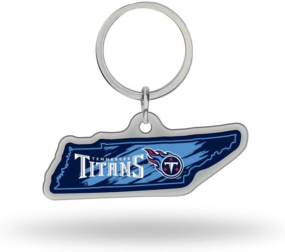 Tennessee Titans Metal Keychain State Shaped