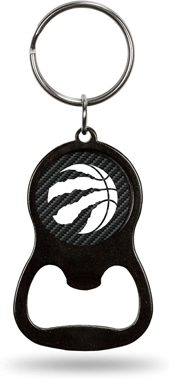 Toronto Raptors Keychain Bottle Opener Carbon Fiber Design Metal Basketball