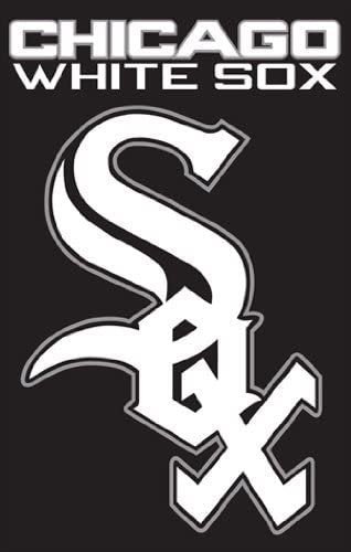 Chicago White Sox Banner Flag Premium Double Sided Embroidered Applique 28x44 Inch