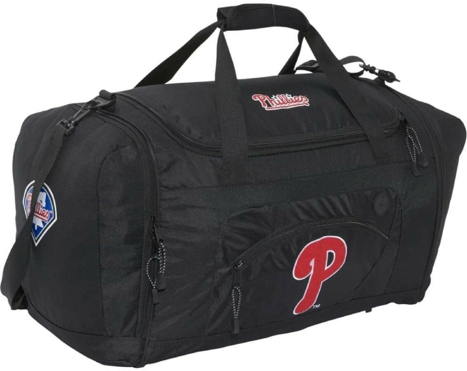 Philadelphia Phillies Premium Duffel Bag Roadblock Design 20 Inch, Embroidered Logo