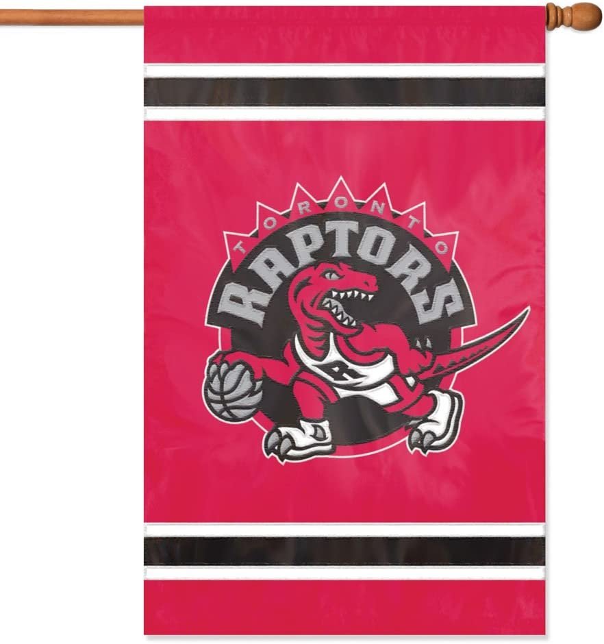 Toronto Raptors House Banner Flag Applique Embroidered Double Sided 44 x 28