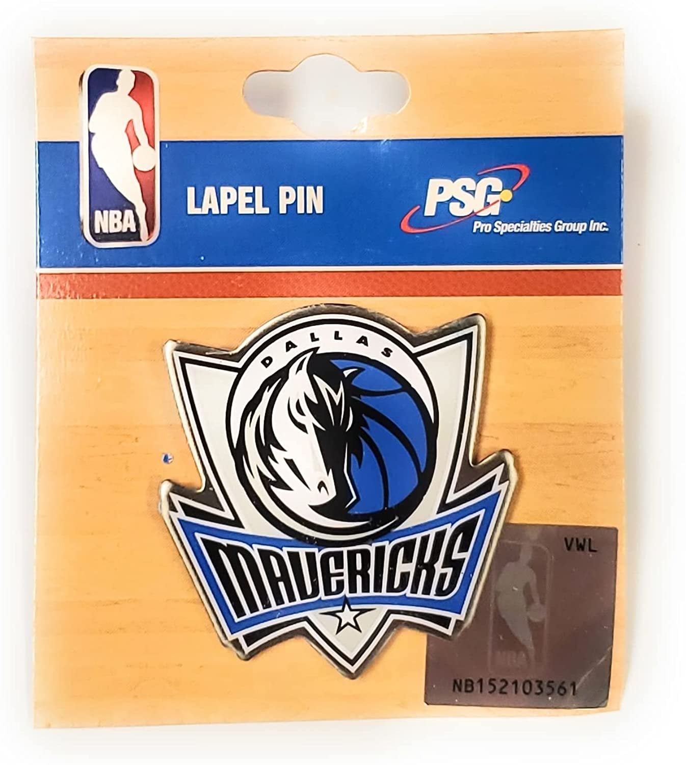 Dallas Mavericks Premium Metal Pin, Lapel Hat Tie, Push Pin Backing