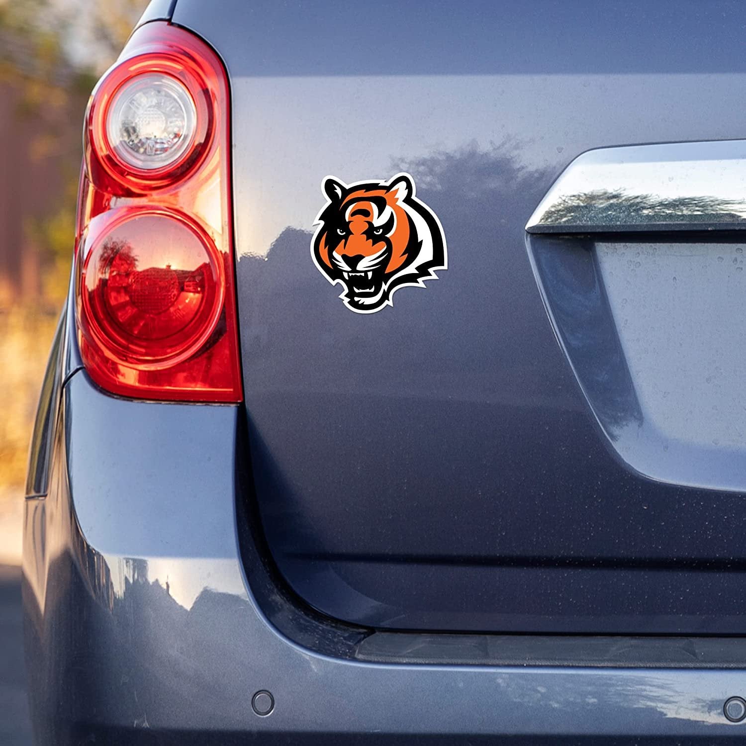 New Jersey Devils 4x4 Inch Die Cut Decal Sticker, Primary Logo, Clear Backing