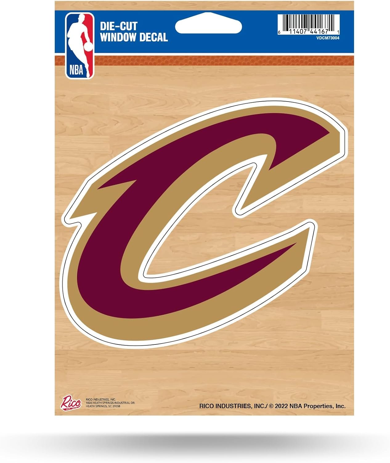Cleveland Cavaliers 5 Inch Die Cut Decal Sticker, Flat Vinyl, Full Adhesive Backing