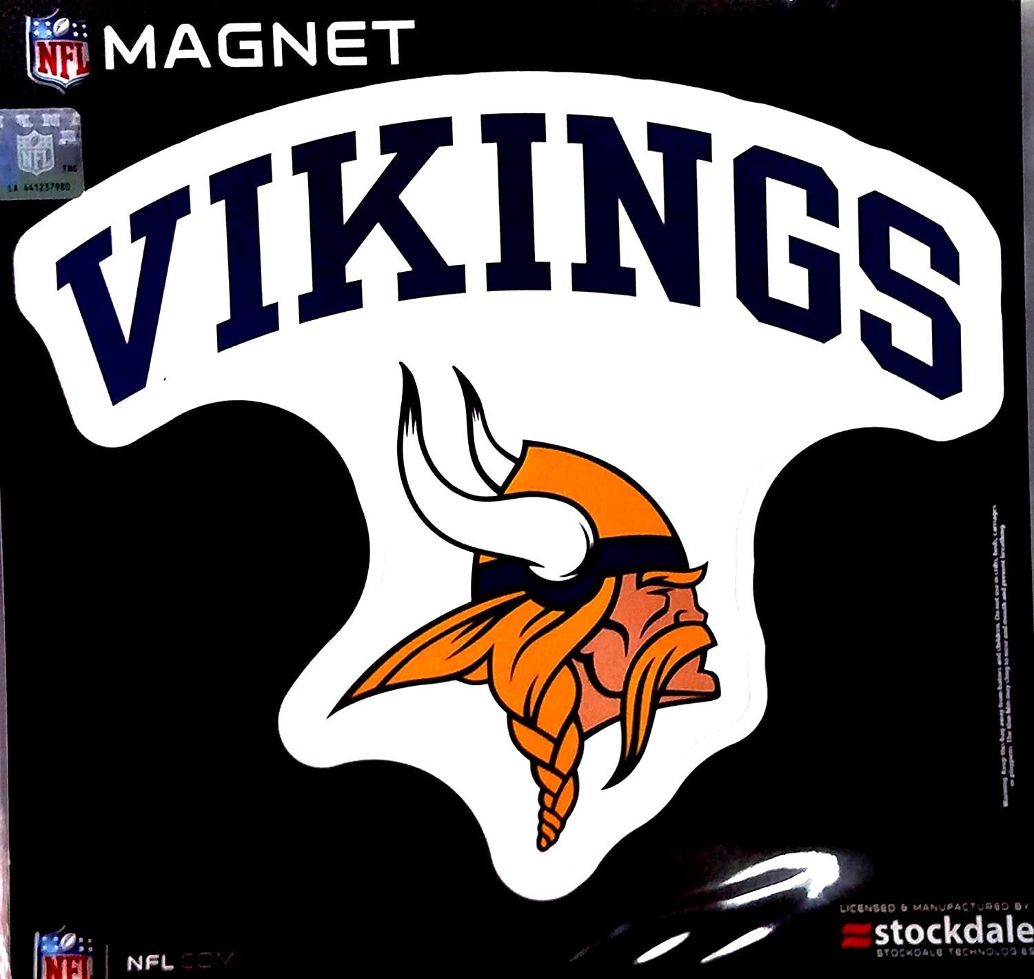 Minnesota Vikings Arch Style Logo 12" Magnet Heavy Duty Auto Home NFL Football