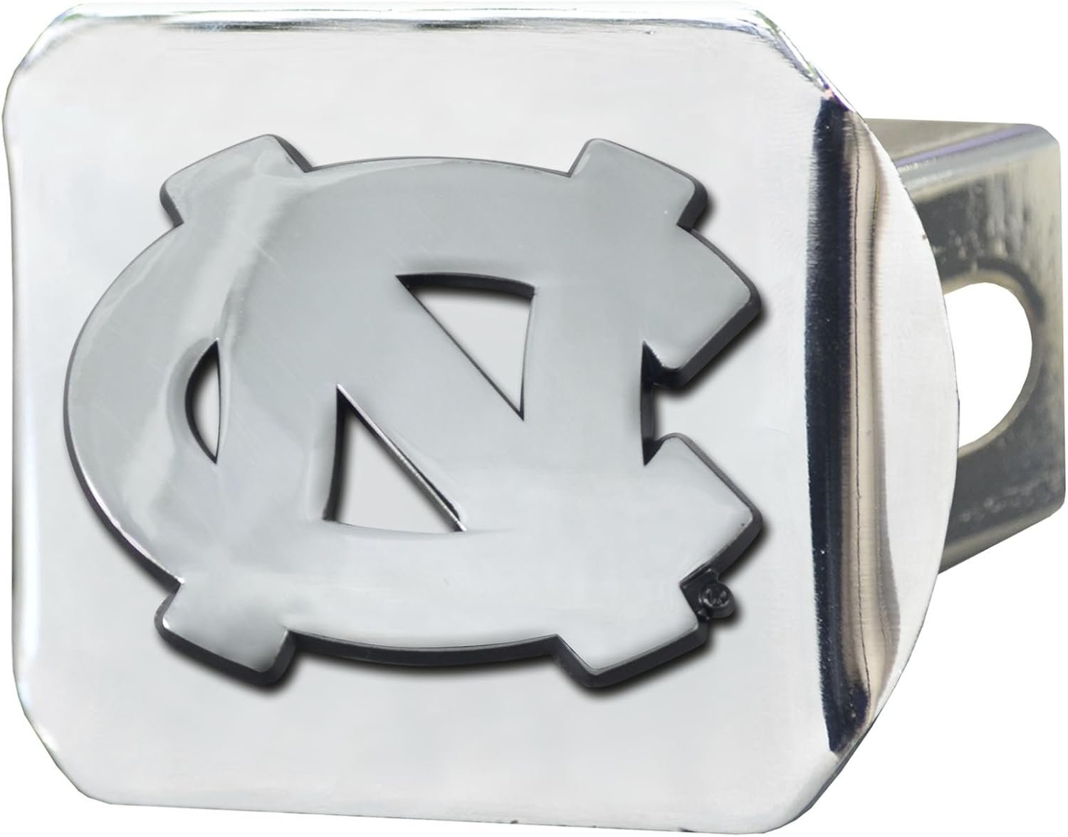 University of North Carolina Tar Heels Hitch Cover Solid Metal with Raised Chrome Metal Emblem 2" Square Type III