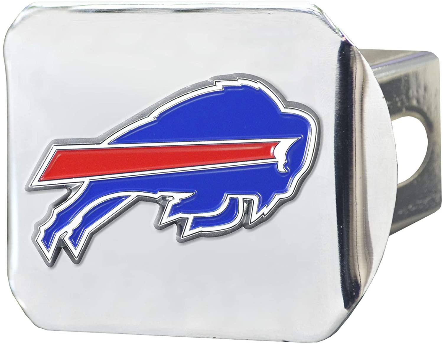 Buffalo Bills Hitch Cover Solid Metal with Raised Color Metal Emblem 2" Square Type III