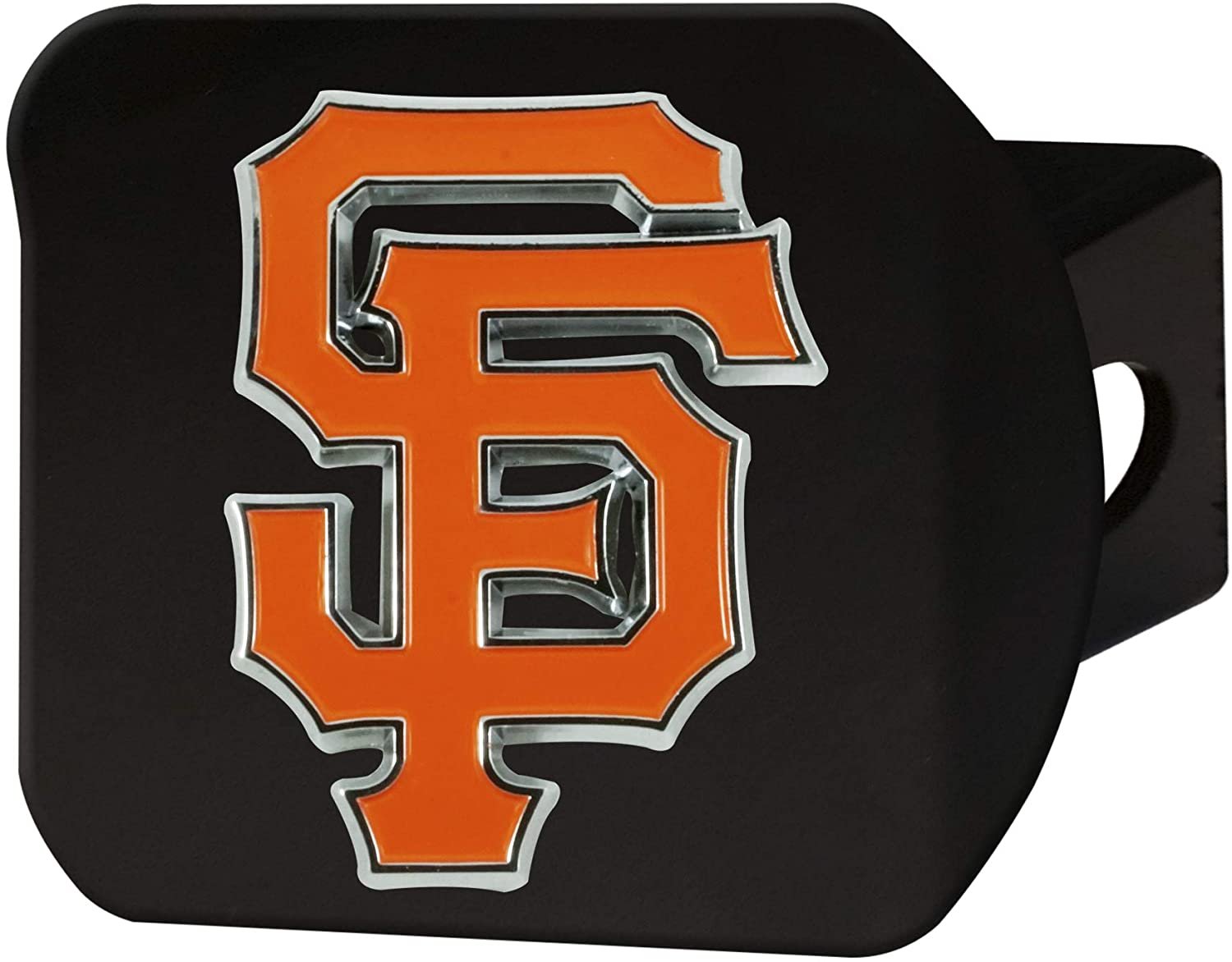 San Francisco Giants Hitch Cover Black Solid Metal with Raised Color Metal Emblem 2" Square Type III