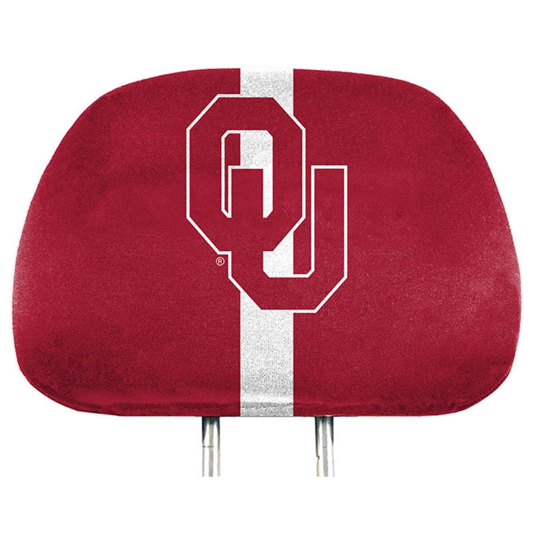 University of Oklahoma Sooners Premium Pair of Auto Head Rest Covers, Full Color Printed, Elastic, 10x14 Inch