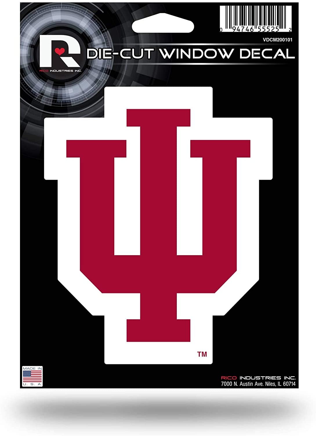 Indiana University Hoosiers 5 Inch Die Cut Flat Vinyl Decal Sticker Adhesive Backing