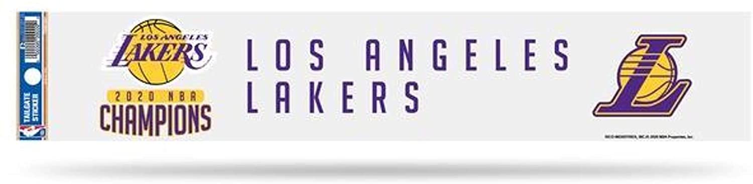 Los Angeles Lakers 2020 Champions Decal Sticker 16 Inch Flat Vinyl Rear Bumper Tailgate Auto Emblem Basketball