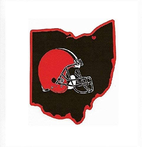 Cleveland Browns 5 Inch Home State Sticker Decal