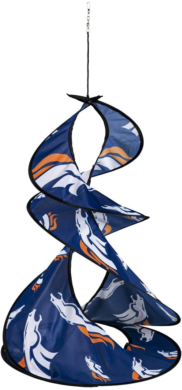 Denver Broncos Flag Banner Wind Twister Spinner Outdoor