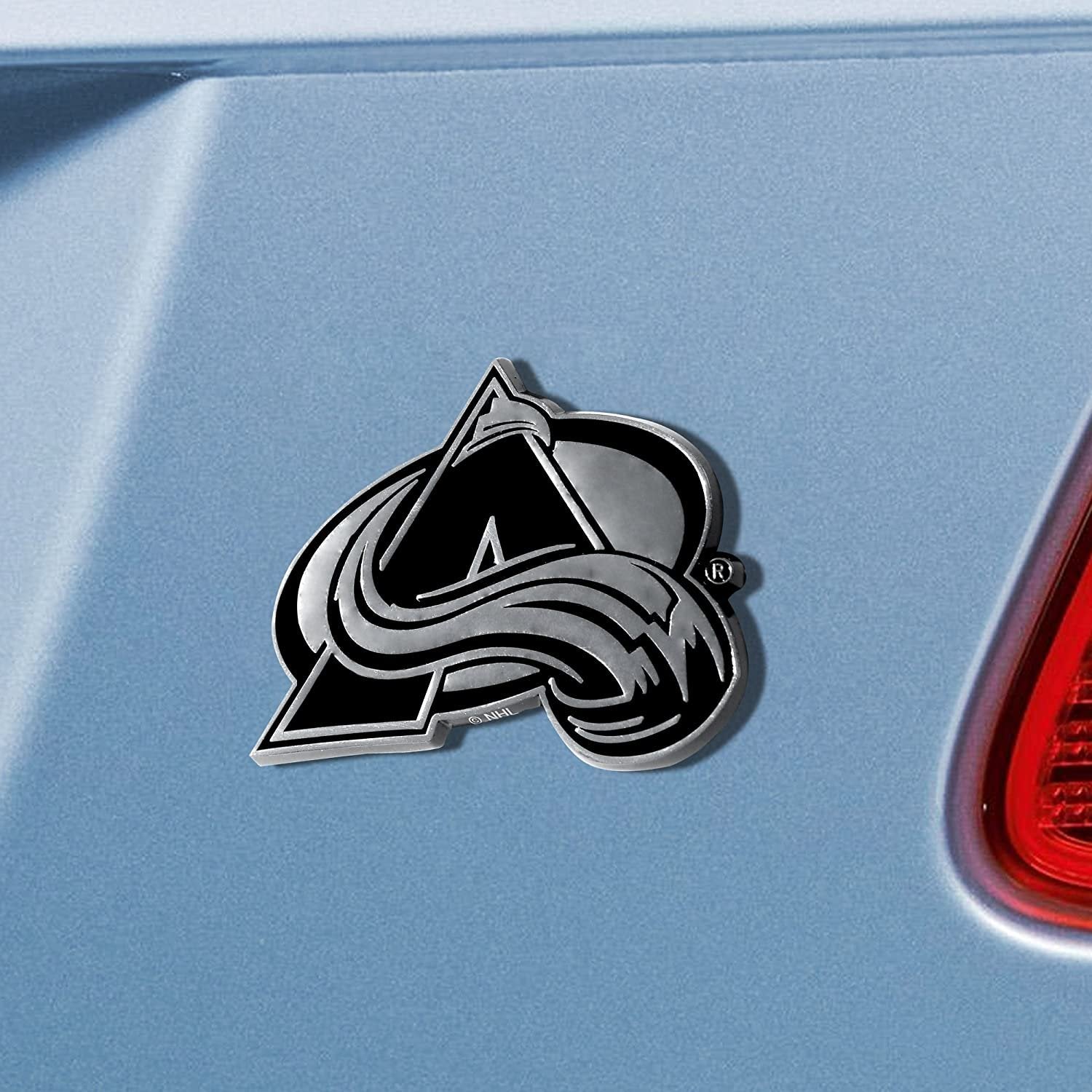 Colorado Avalanche Solid Metal Chrome Auto Emblem