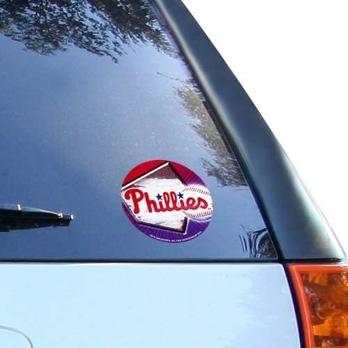Philadelphia Phillies 4" Round Sticker Decal Flat Vinyl Full Adhesive Backing