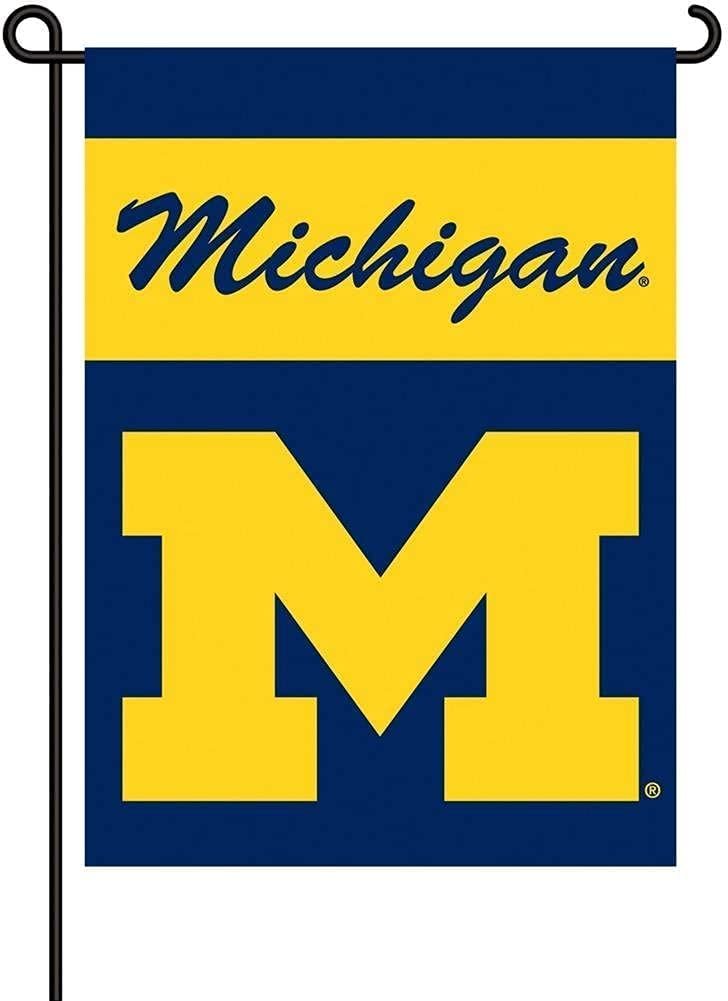 University of Michigan Wolverines Premium Garden Flag Banner, Double Sided, 13x18 Inch