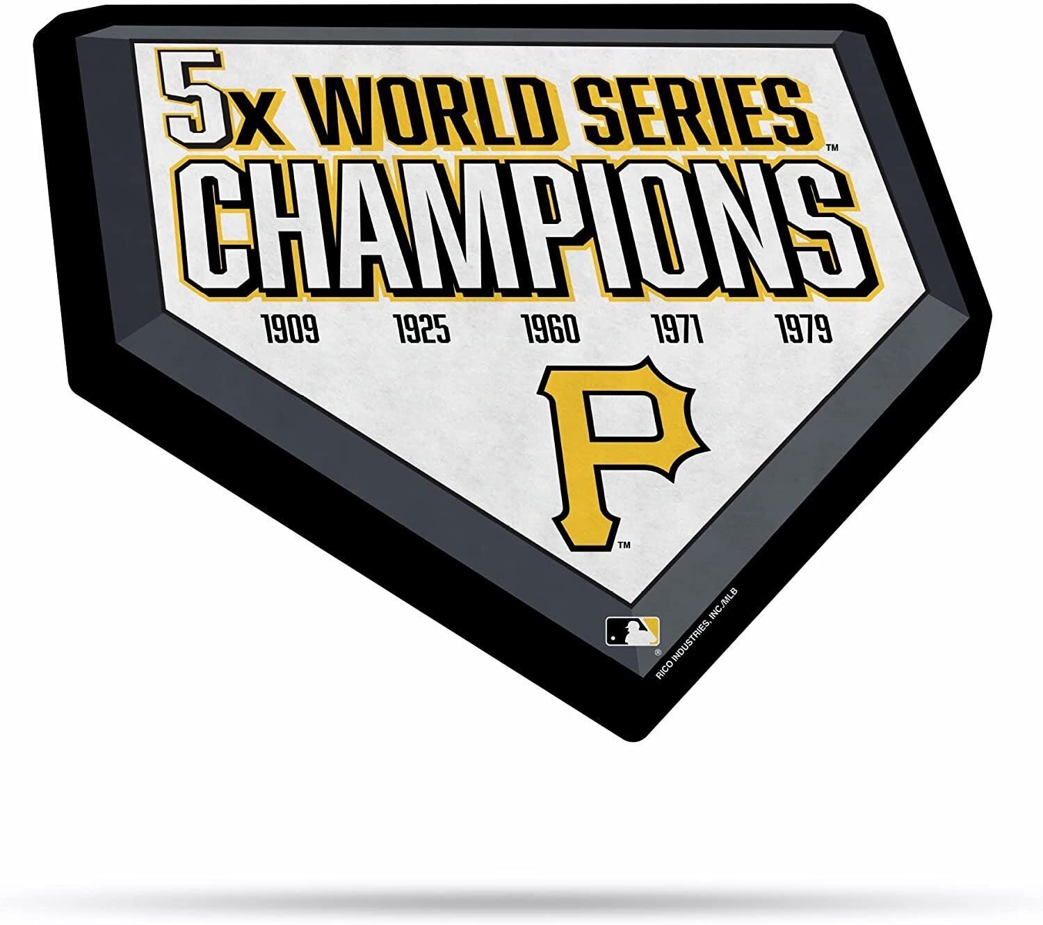 Pittsburgh Pirates 5-Time Champions Soft Felt Pennant, 18 Inch