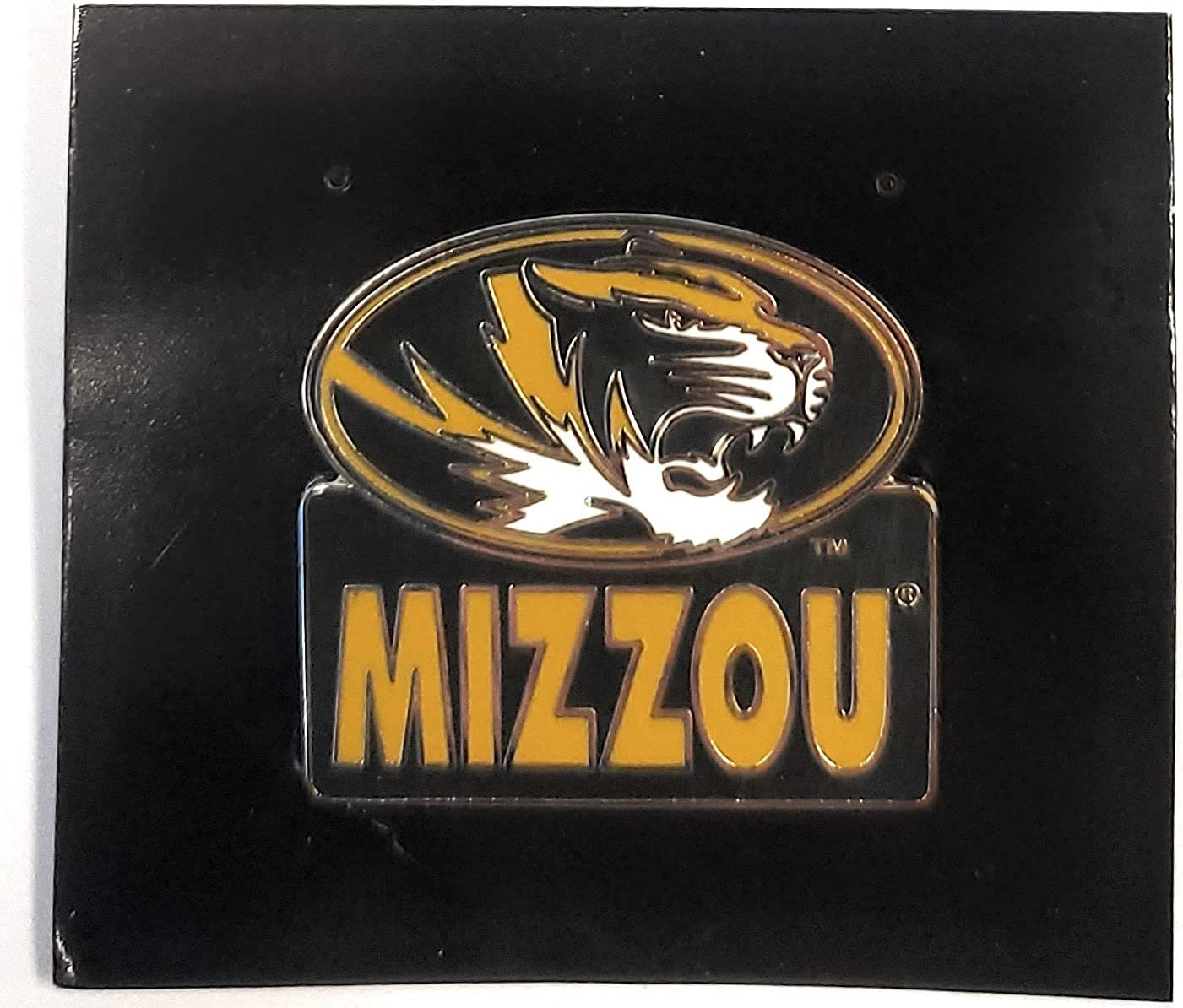 University of Missouri Tigers Premium Metal Pin, Lapel Hat Tie, Push Pin Backing