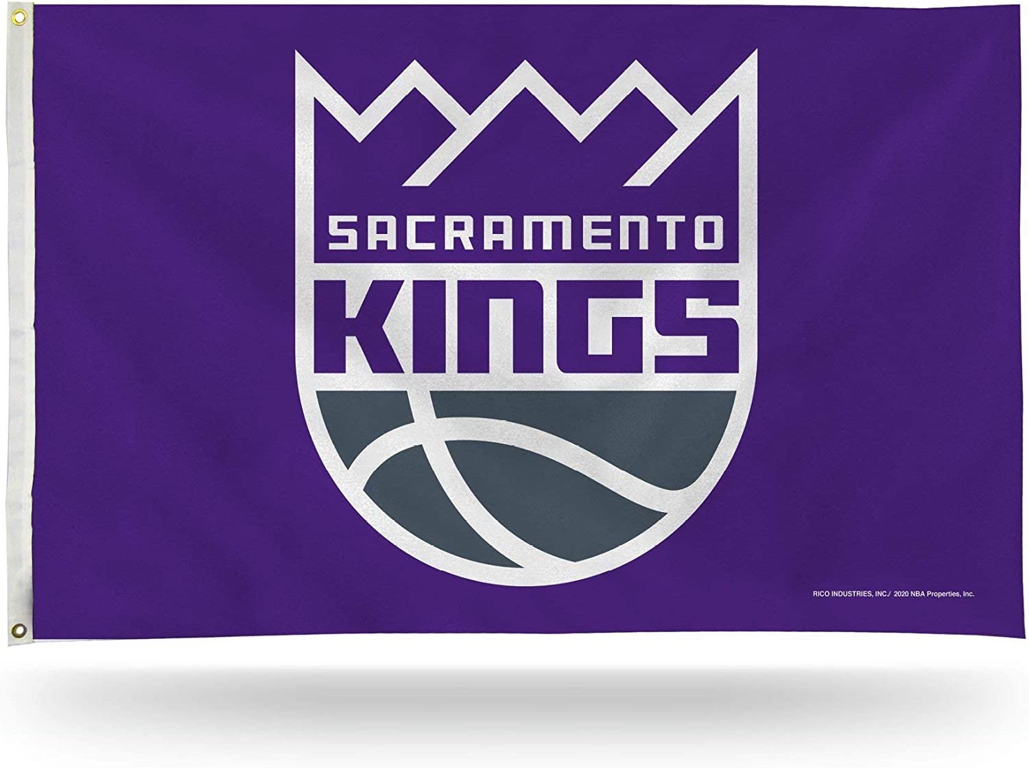 Sacramento Kings Premium 3x5 Foot Flag Banner, Metal Grommets, Indoor Outdoor, Single Sided