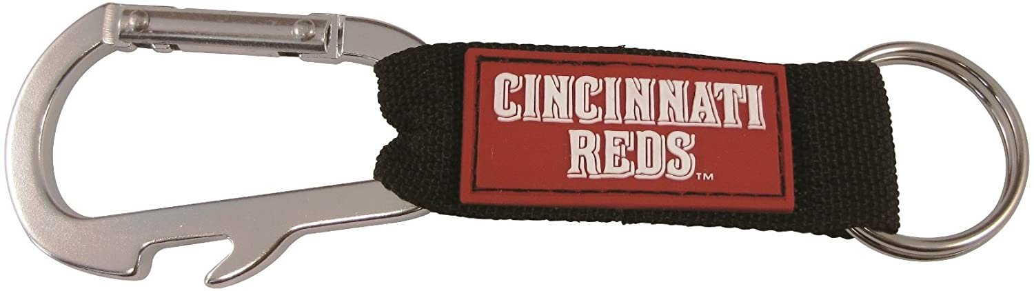 Cincinnati Reds Premium Carabiner Clip Keychain Bottle Opener Combo