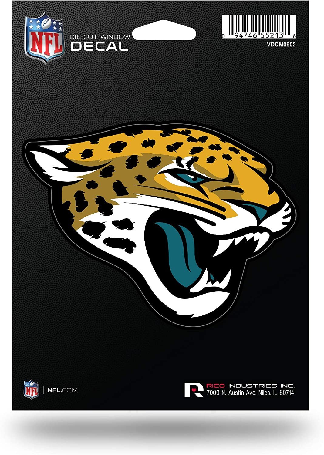 Jacksonville Jaguars 5 Inch Die Cut Decal Sticker Full Adhesive Backing