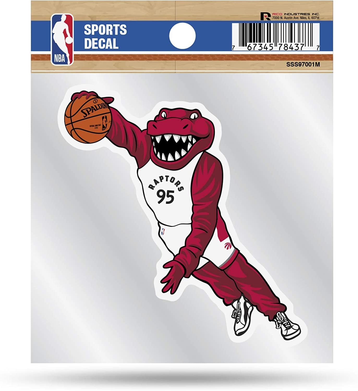 Toronto Raptors 4x4 Decal Sticker Mascot Logo Premium with Clear Backing Flat Vinyl Auto Home NBA