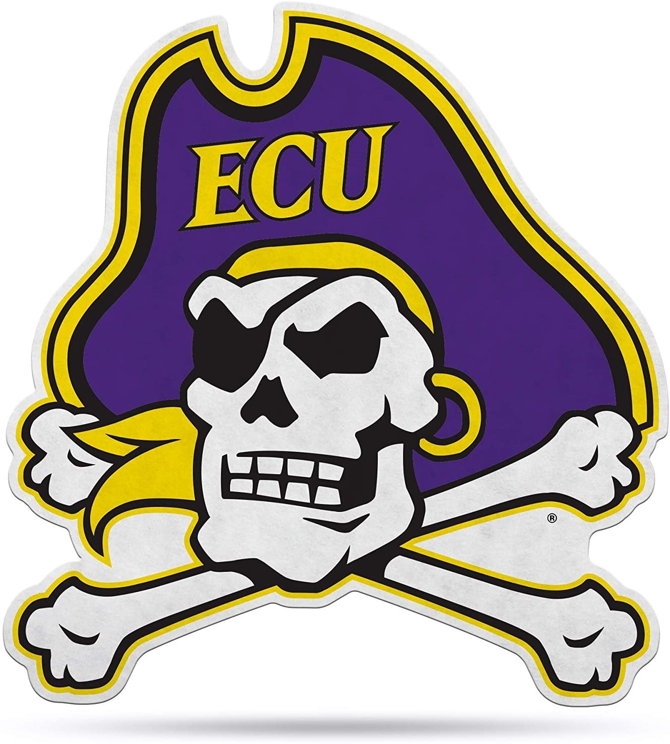 East Carolina Pirates Pennant  Primary Logo 18 Inch Soft Felt University of