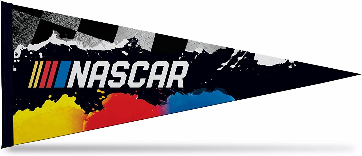 NASCAR Logo Primary 12" x 30" Soft Felt Pennant - EZ to Hang - Home Décor (Game Room, Man Cave, Bed Room)