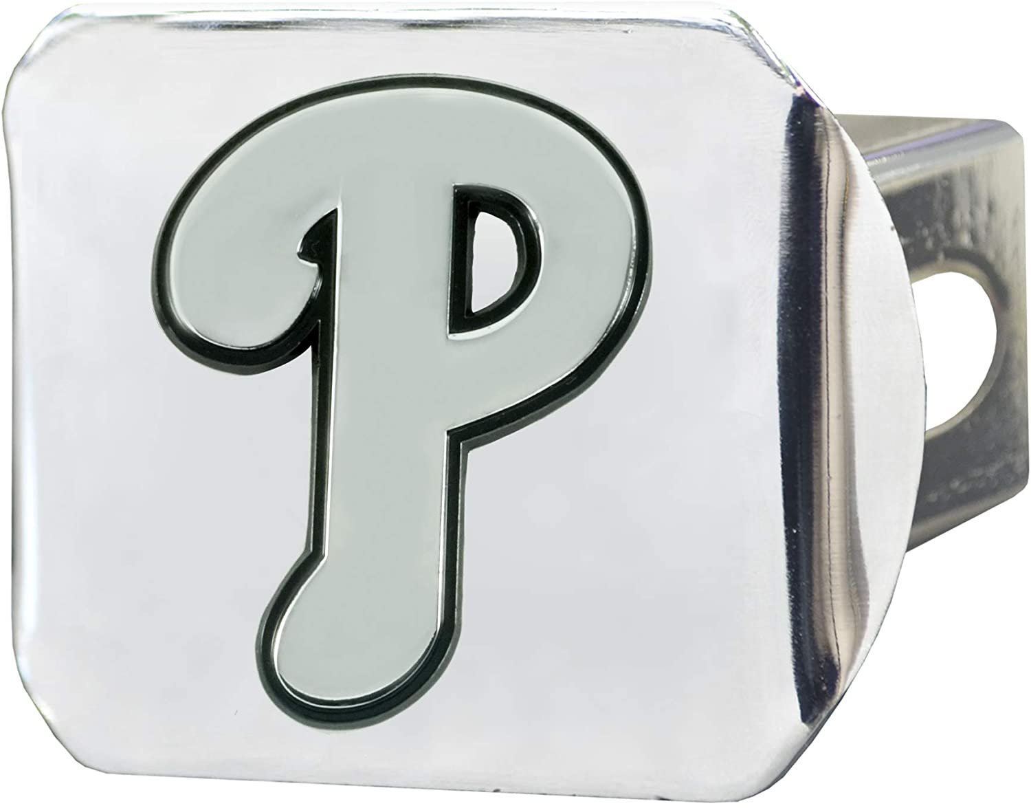 Philadelphia Phillies Hitch Cover Solid Metal with Raised Chrome Metal Emblem 2" Square Type III