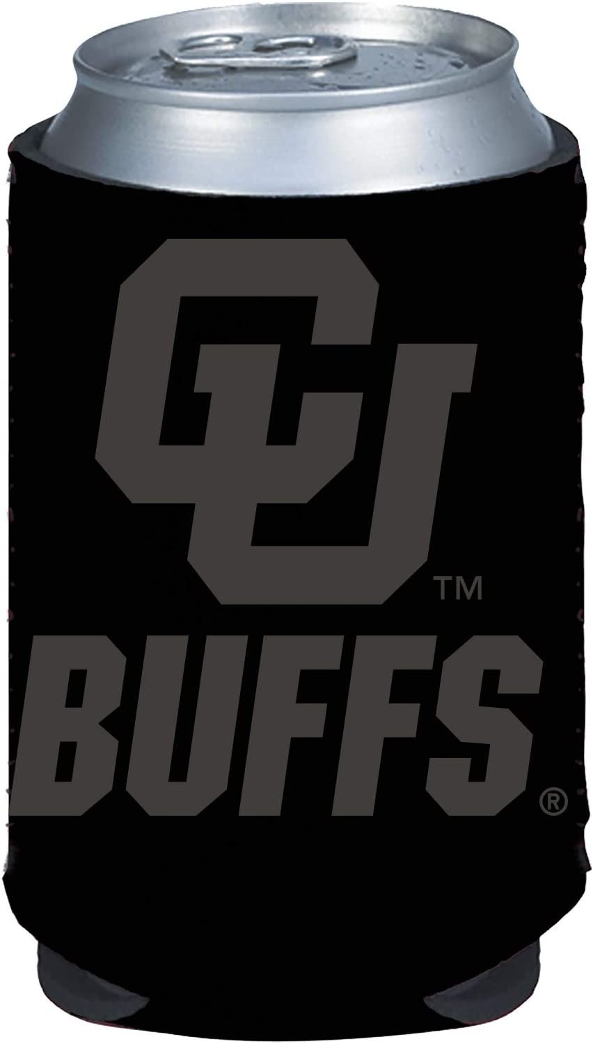Colorado Buffaloes 2-Pack Tonal Black Design 12oz CAN Neoprene Beverage Insulator Holder Cooler University of