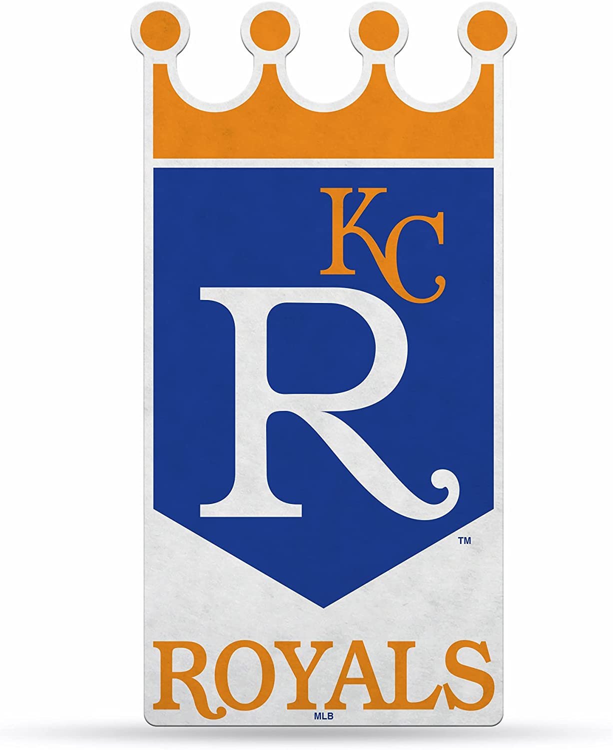 Kansas City Royals Pennant Retro Logo Design 18 Inch Shape Cut