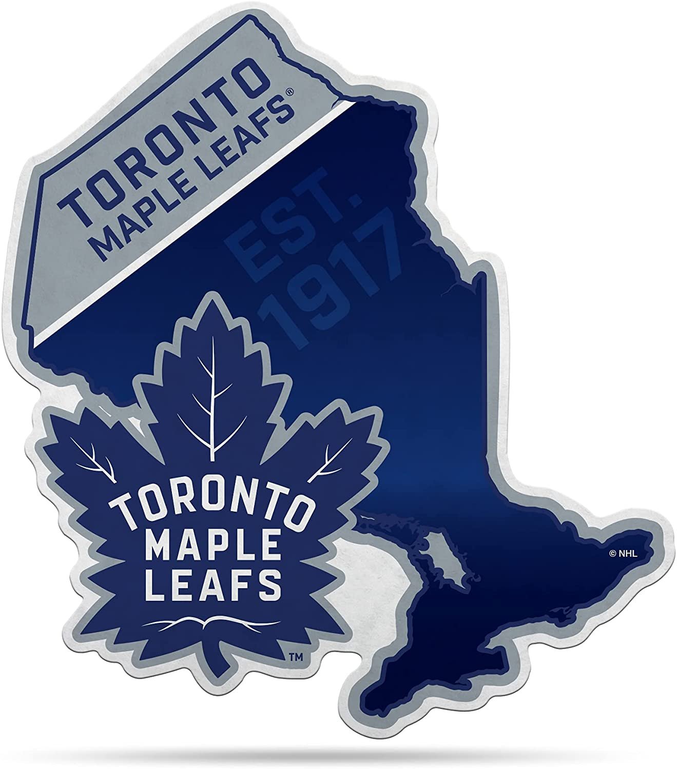 Toronto Maple Leafs 18" State Design Pennant Soft Felt