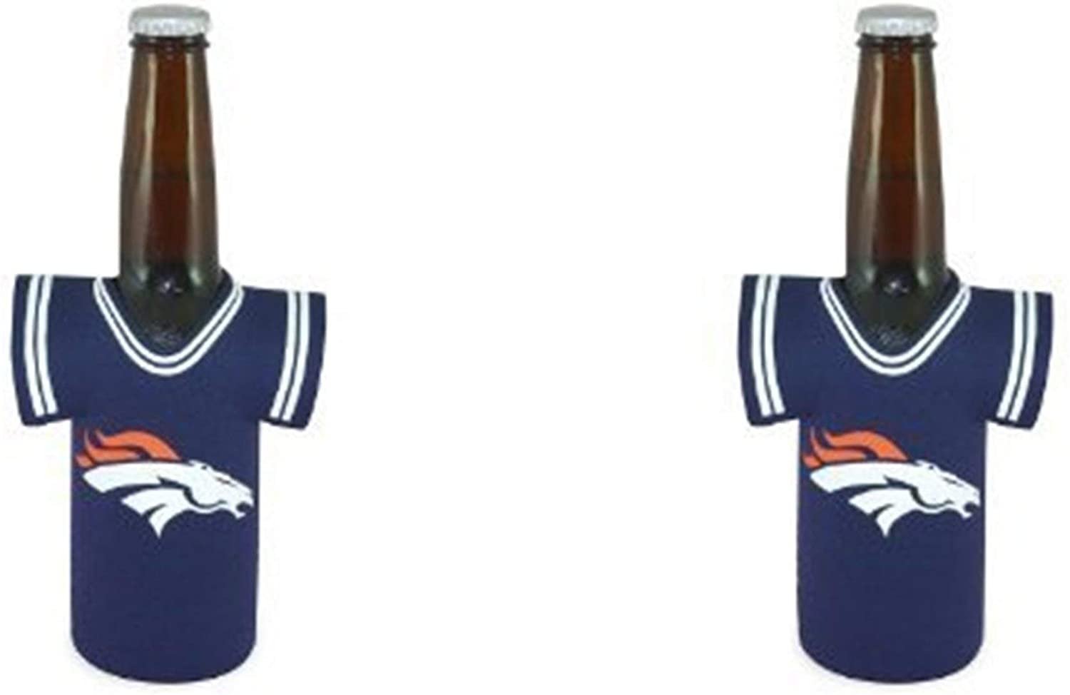 Denver Broncos 2-Pack Jersey Design Bottle Neoprene Beverage Insulator Holder Football