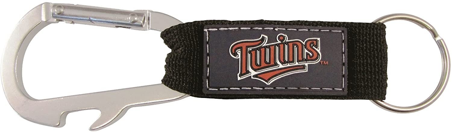 Minnesota Twins Premium Carabiner Clip Keychain Bottle Opener Combo